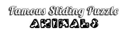 famous sliding puzzle animals logo